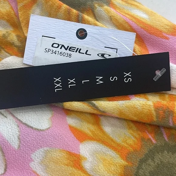 O'NEILL PINK FLORAL MIDI DRESS-XS - Picture 10 of 16